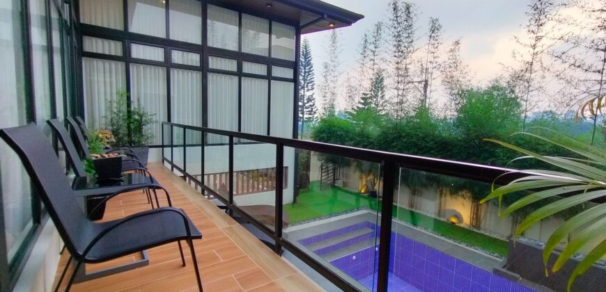 Modern Tropical Fully Furnished Twin House For Sale in Tagaytay Cavite